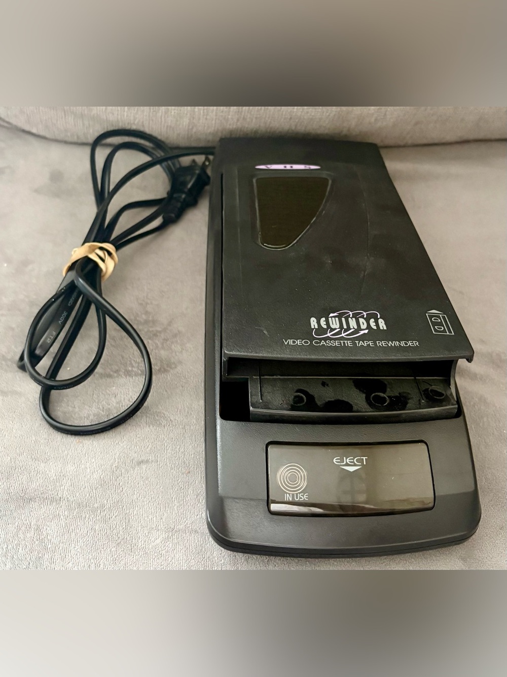 Vintage VCR VHS Video Cassette Tape Rewinder Omega Model OV654